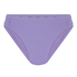 Slip de Bikini Échancrés Scallop, Violet