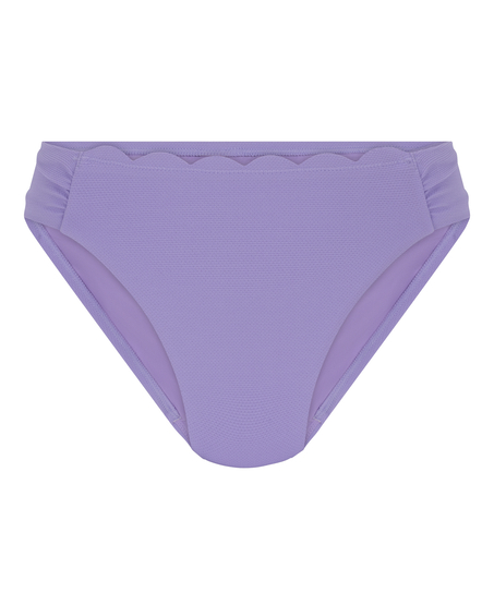 Slip de Bikini Échancrés Scallop, Violet