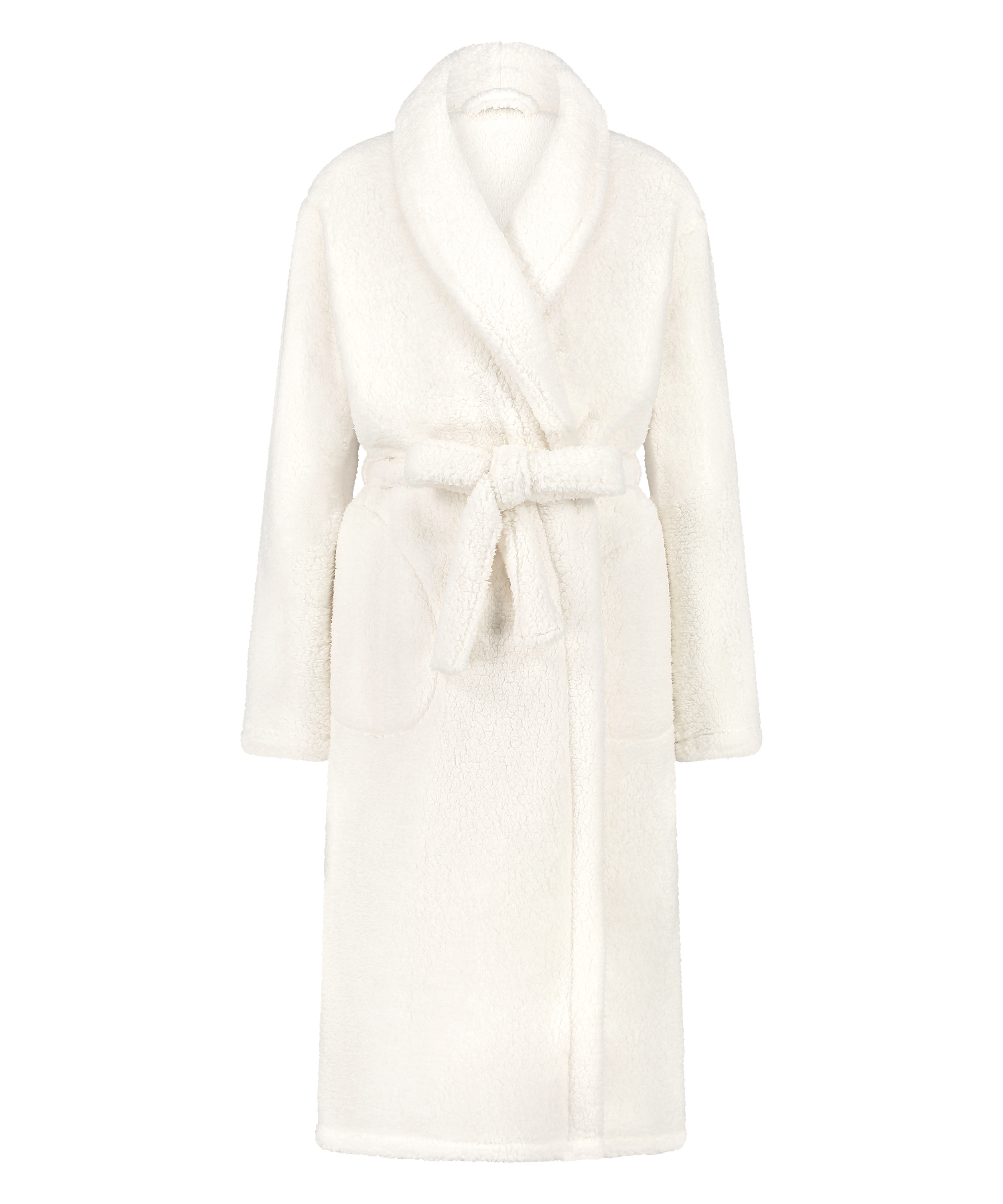 Peignoir Fleece, Blanc, main