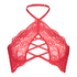 Soutien-gorge à armatures non-préformé col licou Eve, Rouge