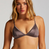 Haut de bikini triangle Luna, Gris