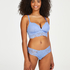 Soutien-gorge préformé sans armatures longline Shiloh, Bleu