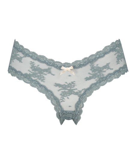 Slip brésilien V-shape mesh, Vert
