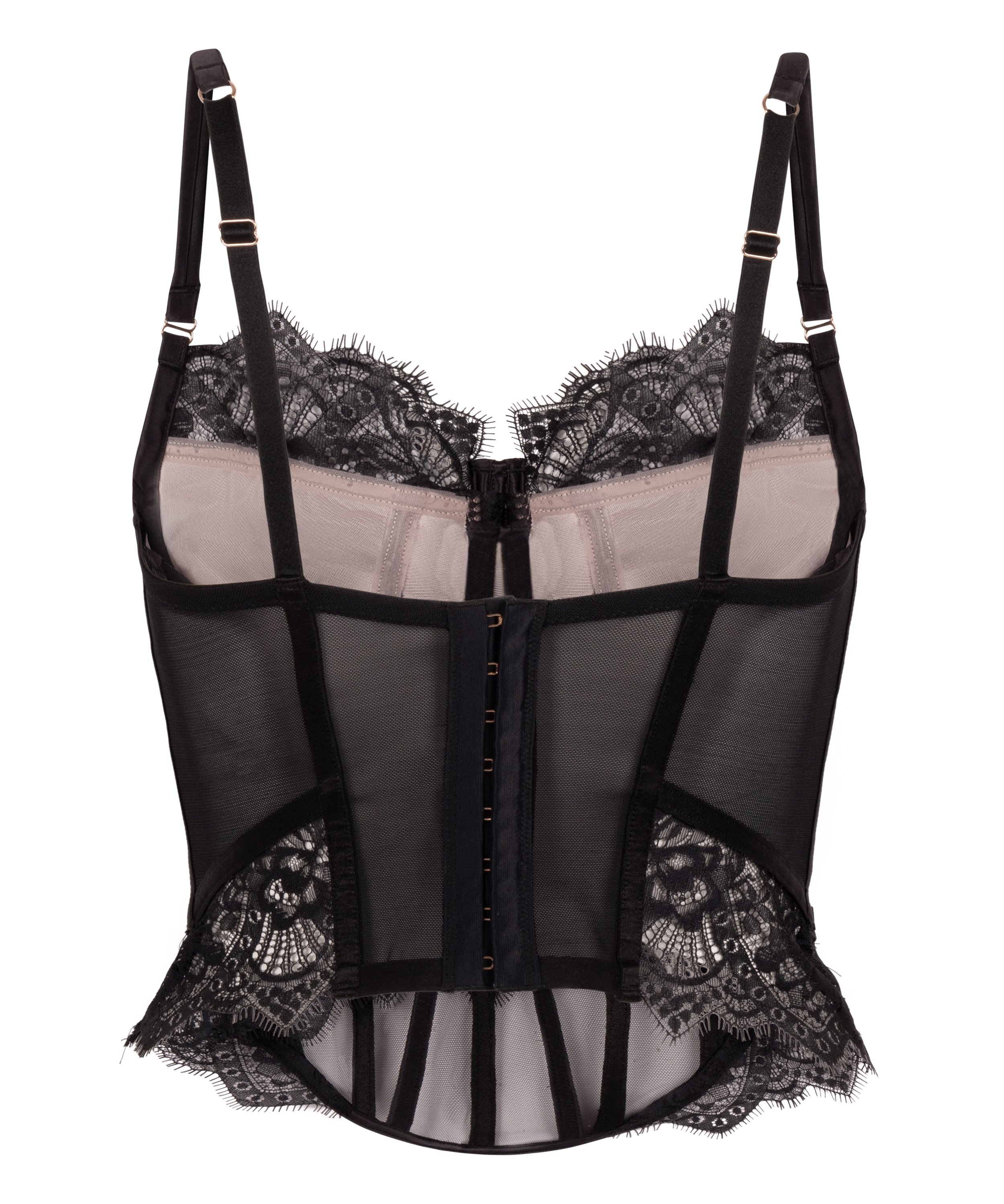 Bustier Zoe, Noir, main