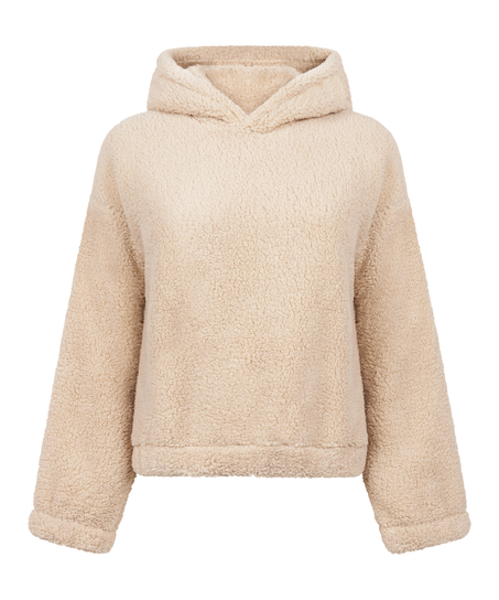Sweat à Capuche polaire Snuggle, Beige