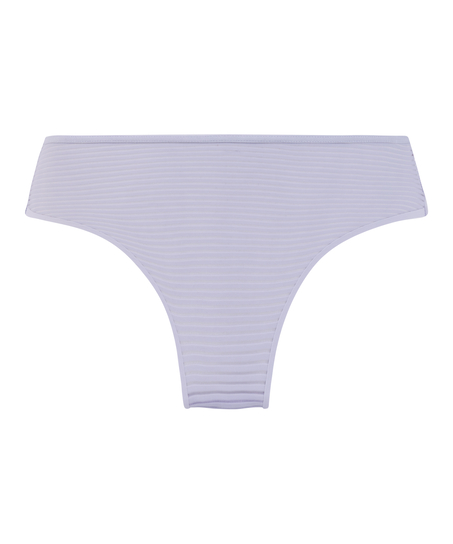 Slip brésilien invisible Stripe mesh, Violet