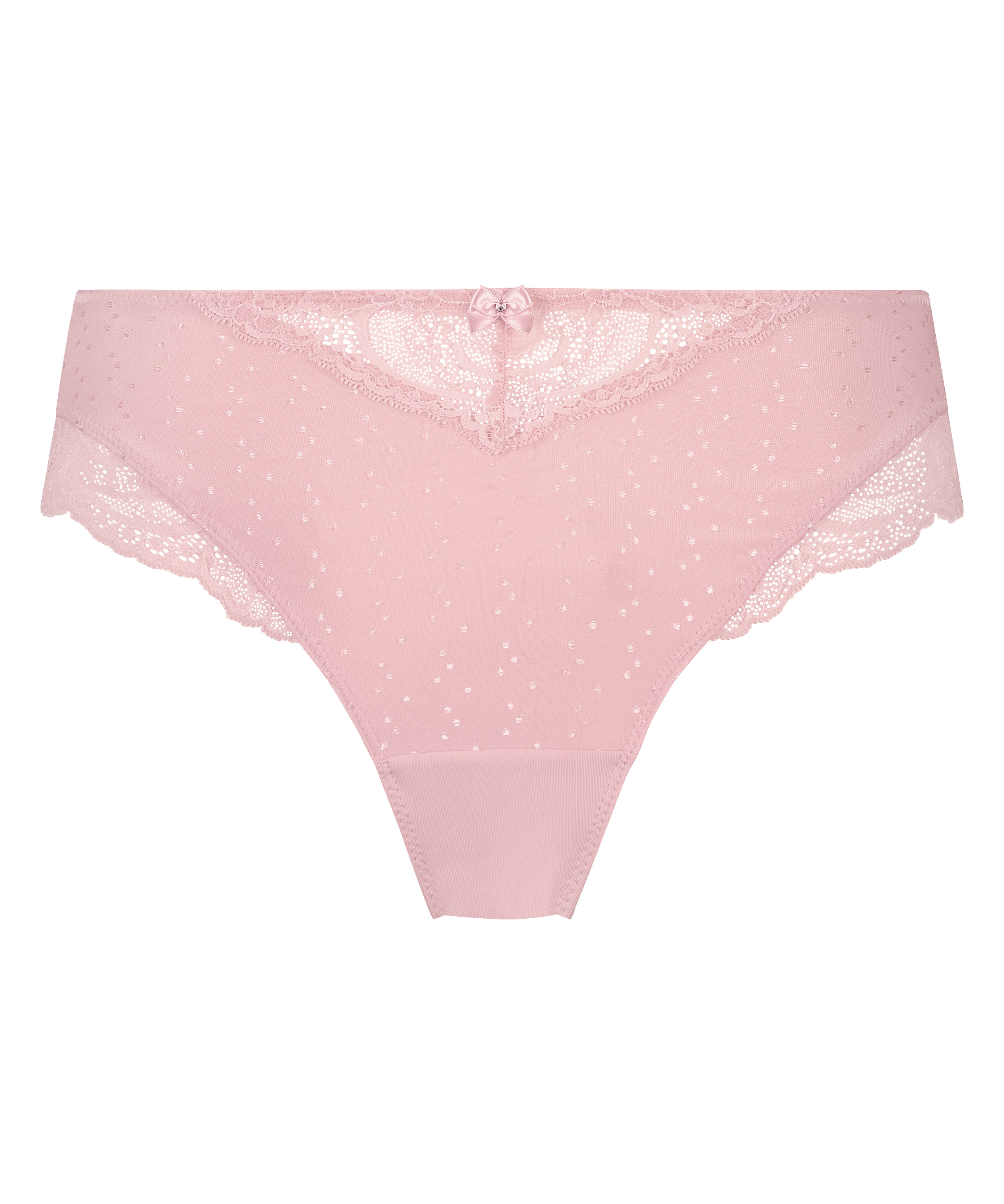Slip taille haute Sophie, Rose, main