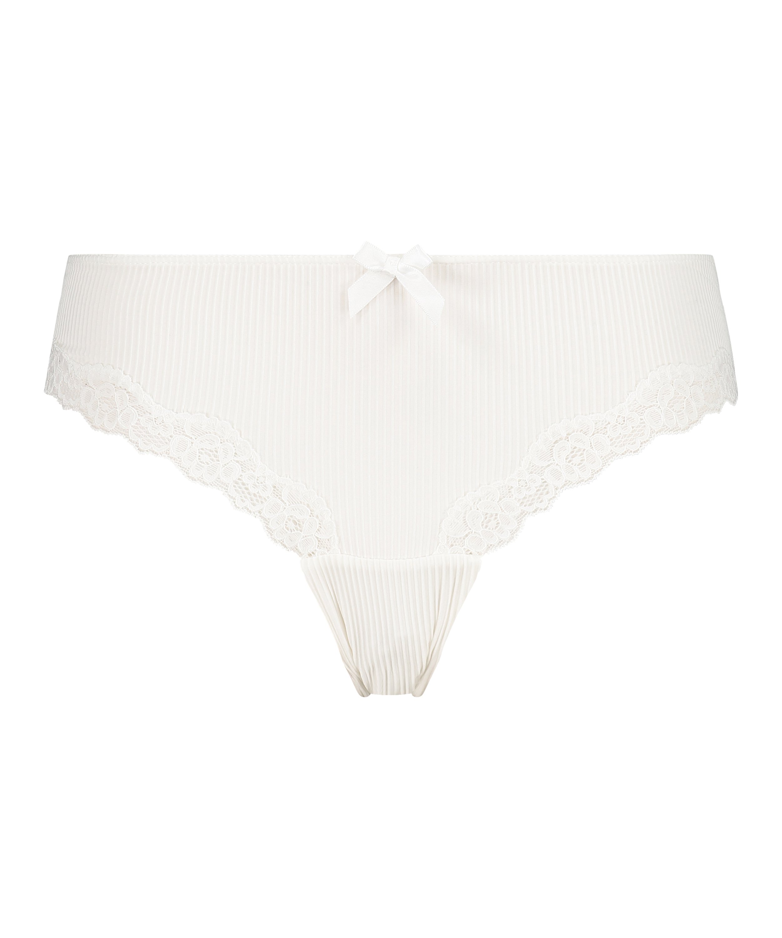 Slip brésilien Lola, Blanc, main