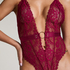 Private body entrejambe ouvert Brandy, Rouge