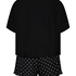 Ensemble de pyjama court, Noir