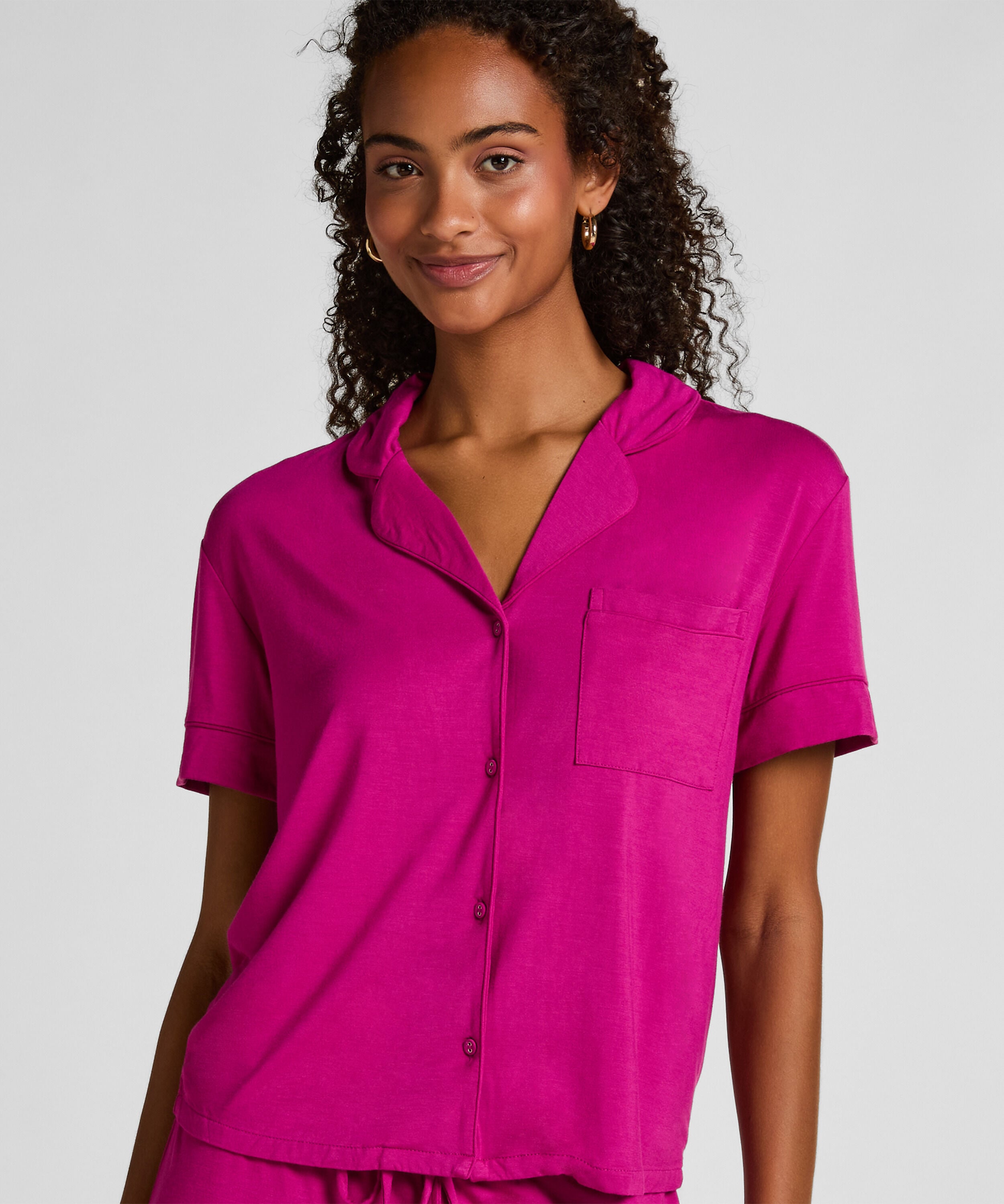 Veste à manches courtes en jersey Essential, Rose