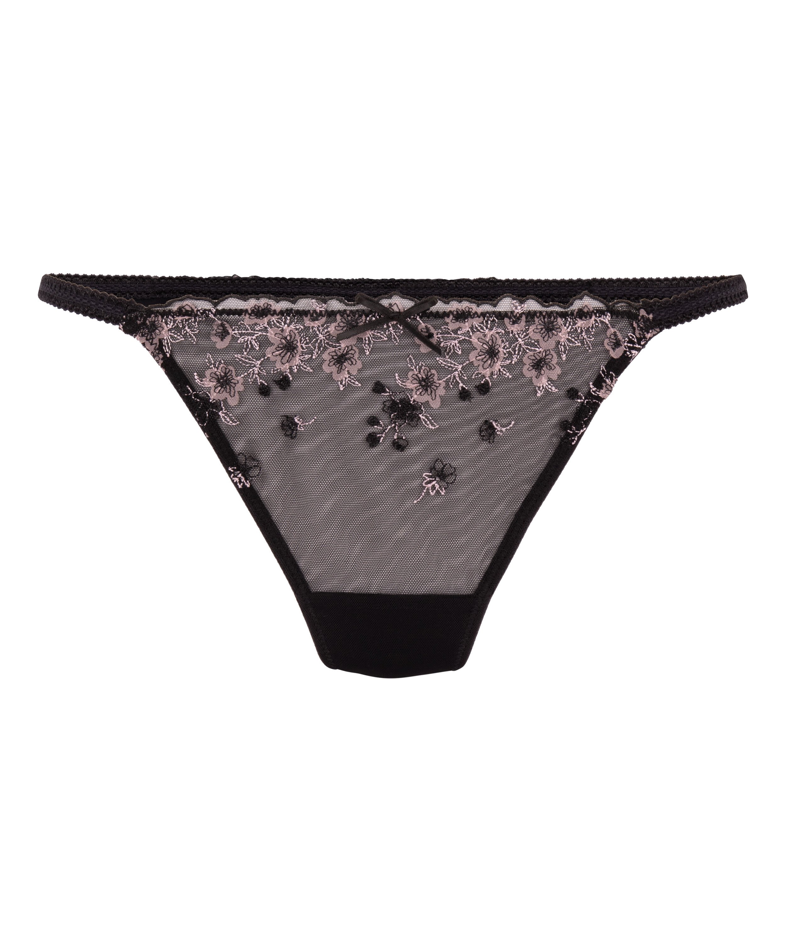 String jambe haute Chloe, Noir