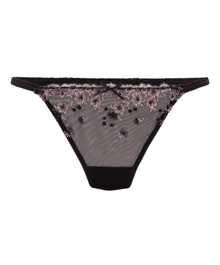 String jambe haute Chloe, Noir