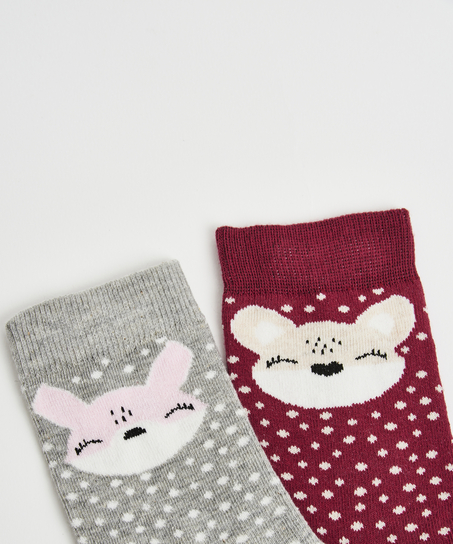 2 paires de Chaussettes, Gris