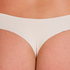 String invisible en coton, Beige