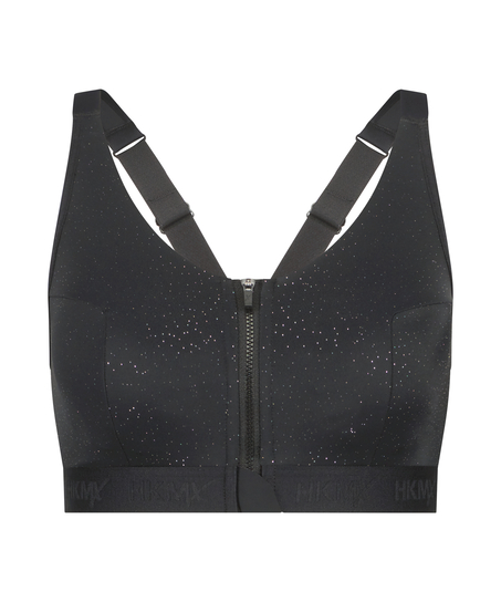 HKMX Soutien-gorge de sport The Pro Maintien niveau 3, Noir