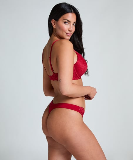 Soutien-gorge à armatures préformé push-up Marine, Rouge