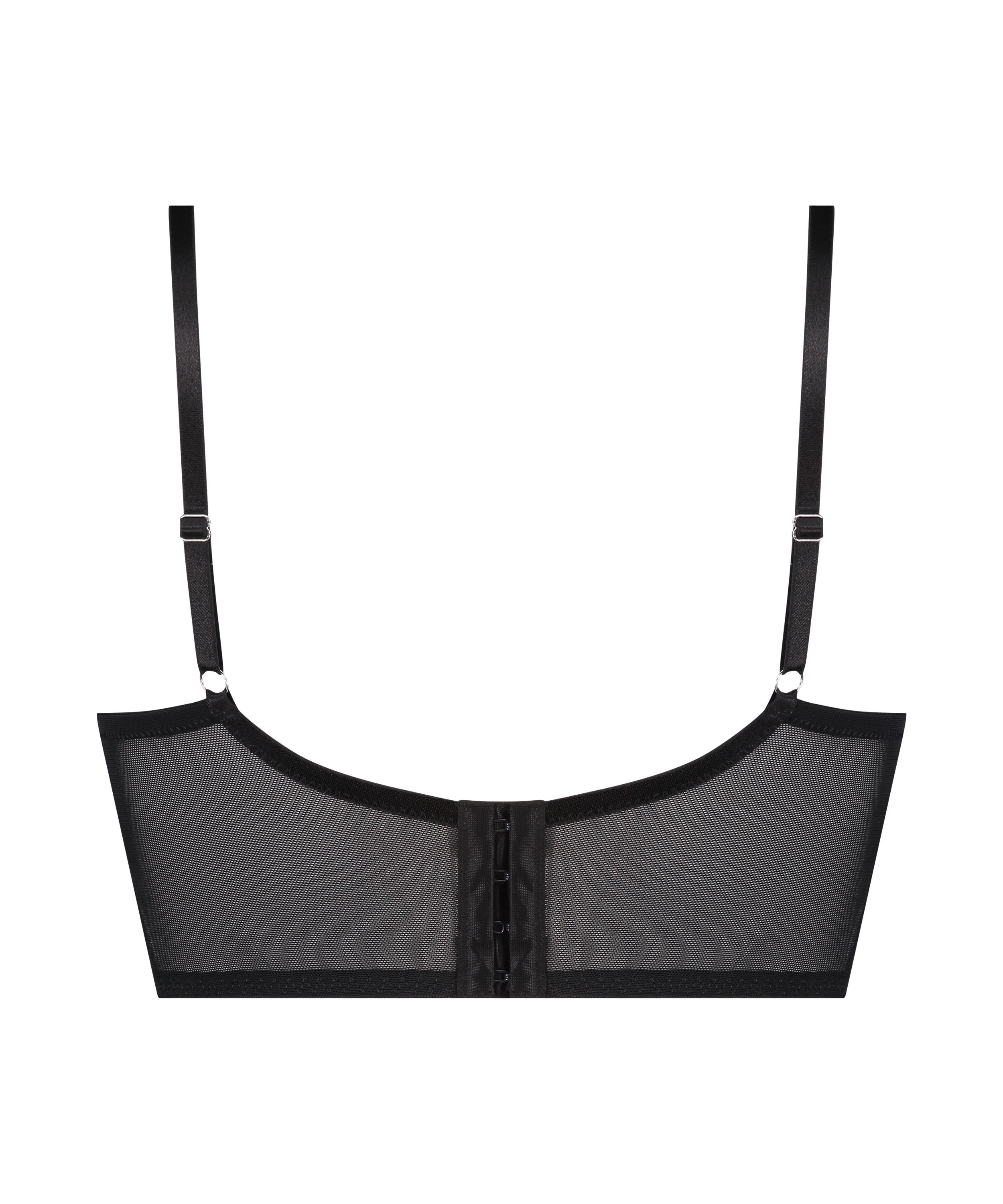 Soutien-gorge à armatures préformé longline Arabella, Noir, main