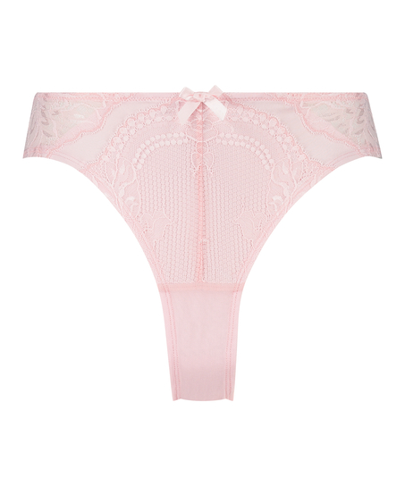Slip brésilien taille haute Kimberley, Rose