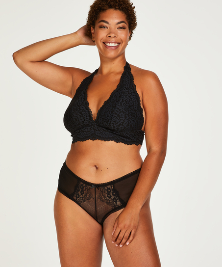 Slip brésilien Cali Curvy, Noir