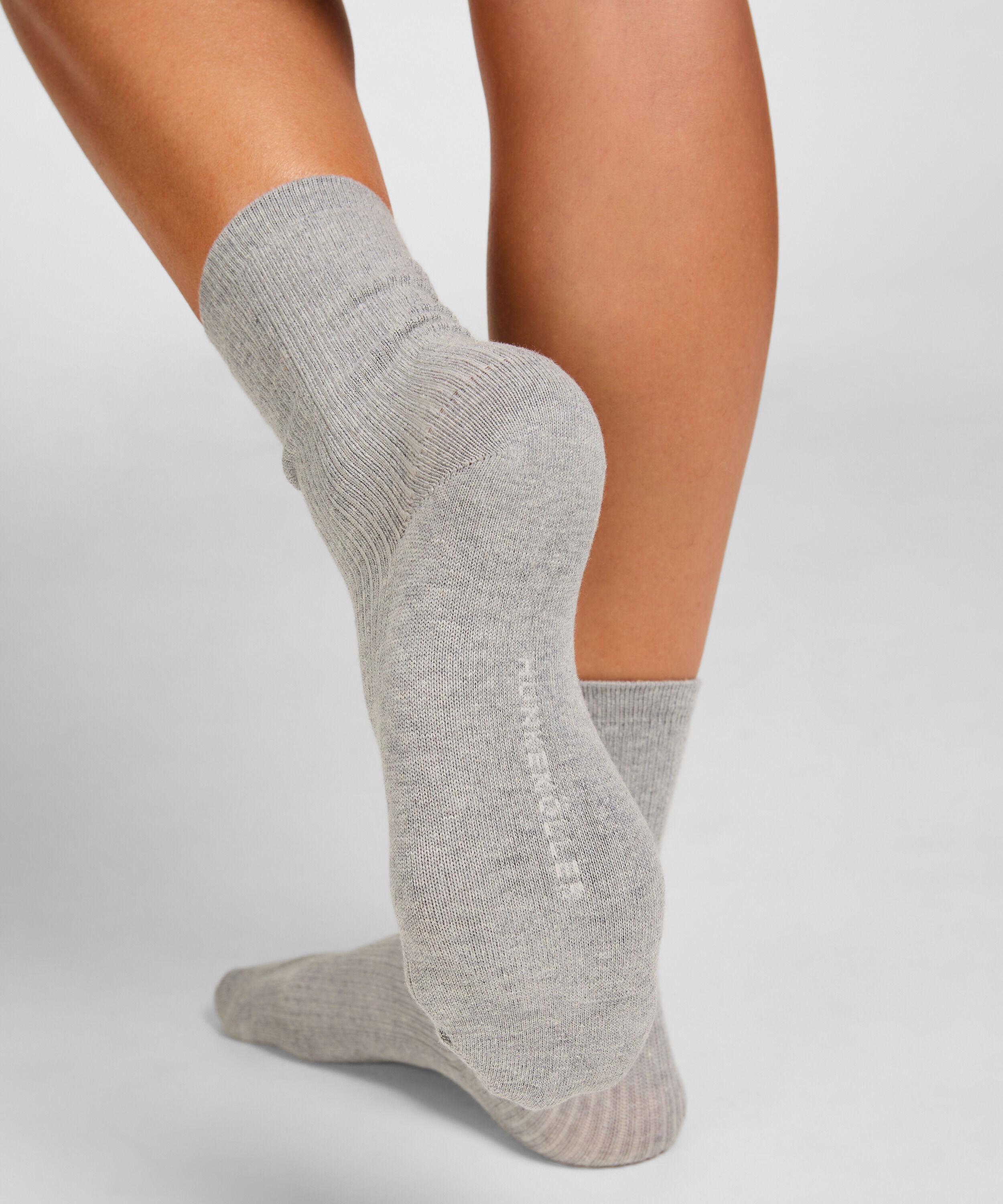 Lot de 3 Chaussettes Crew en Coton, Gris Lot de 3 Chaussettes Crew en Coton, Gris