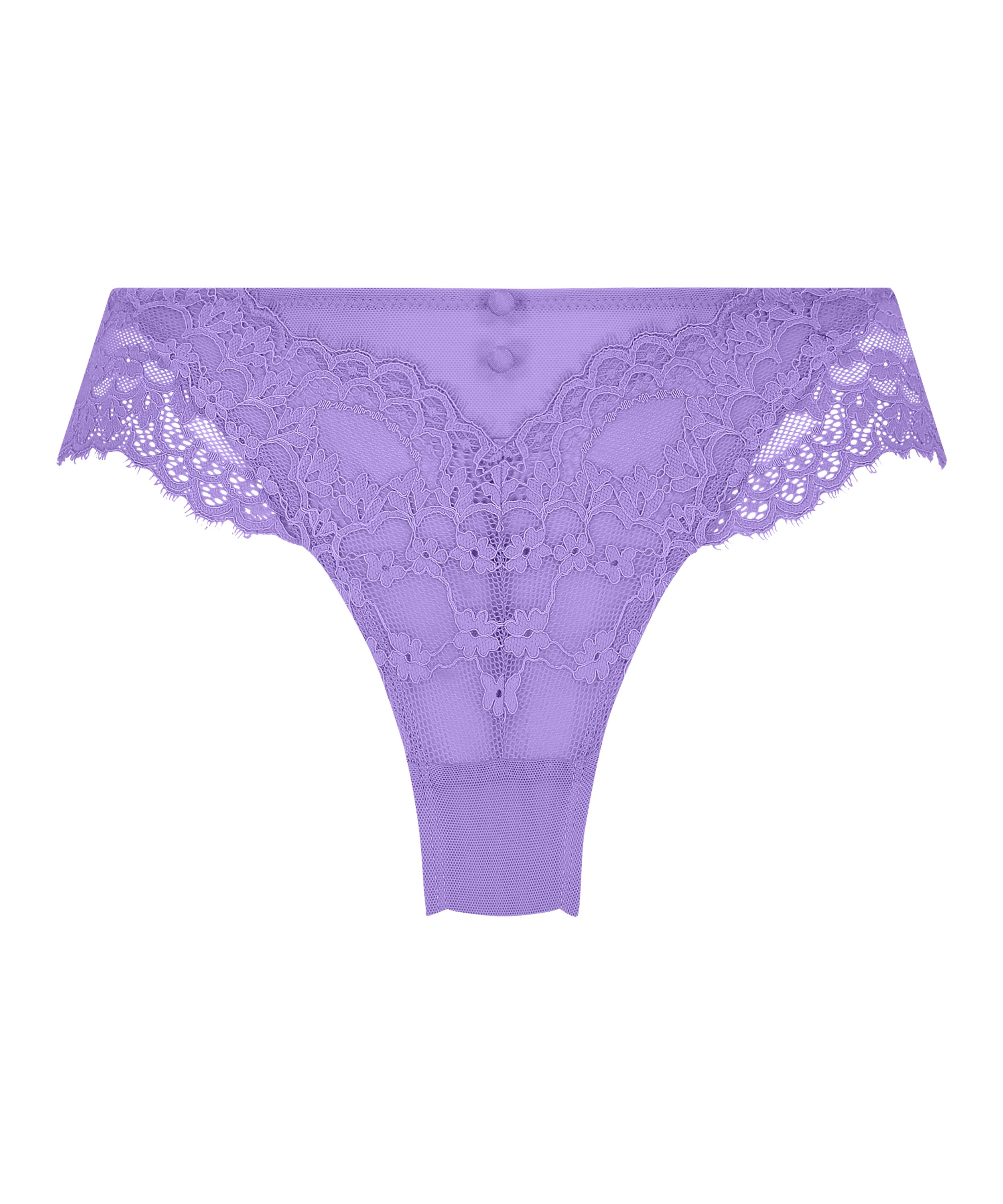 Slip brésilien Daisy, Violet, main