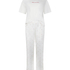 Pyjama en coton imprimé, Blanc