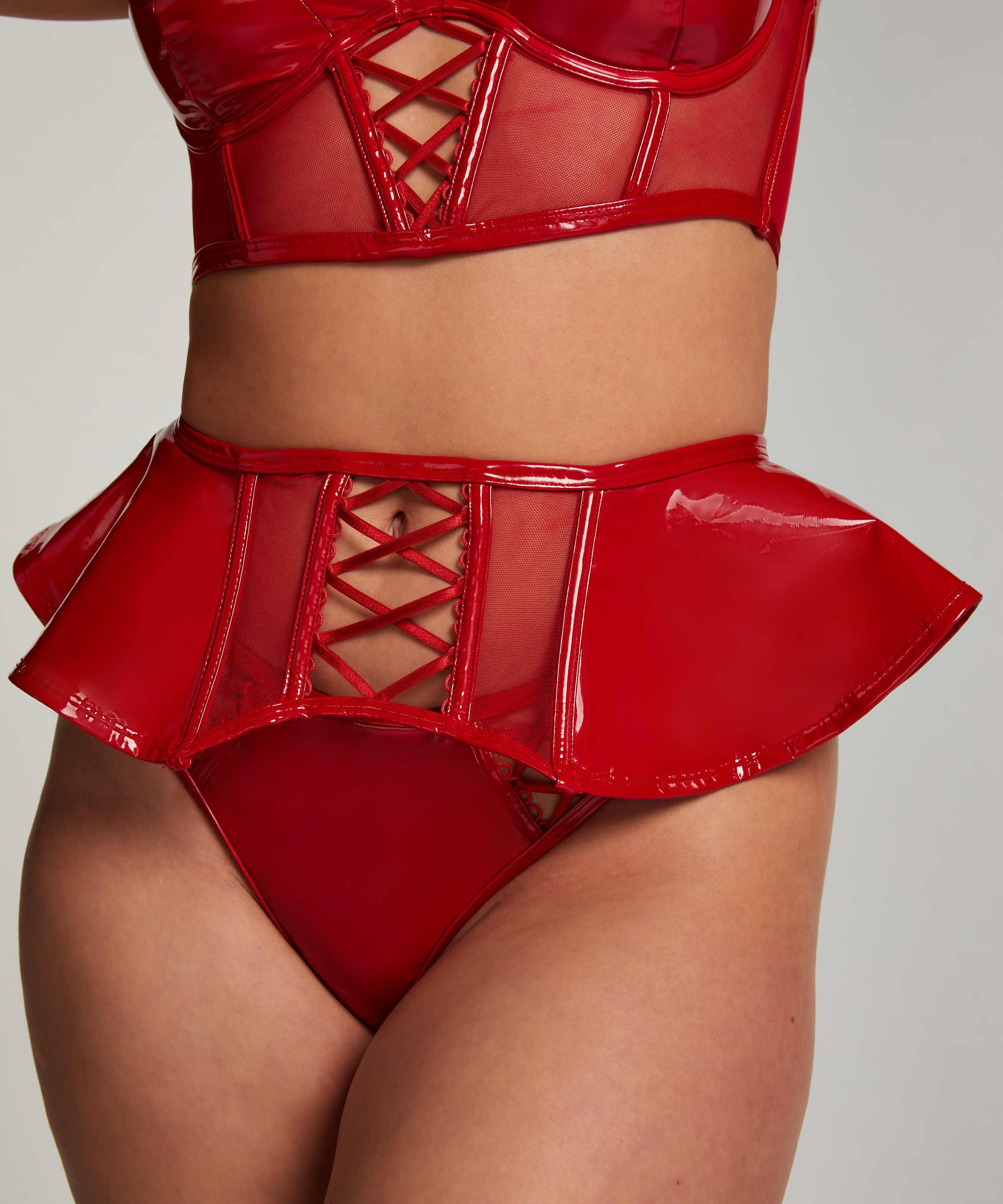 Porte-jarretelles Wilde, Rouge, main