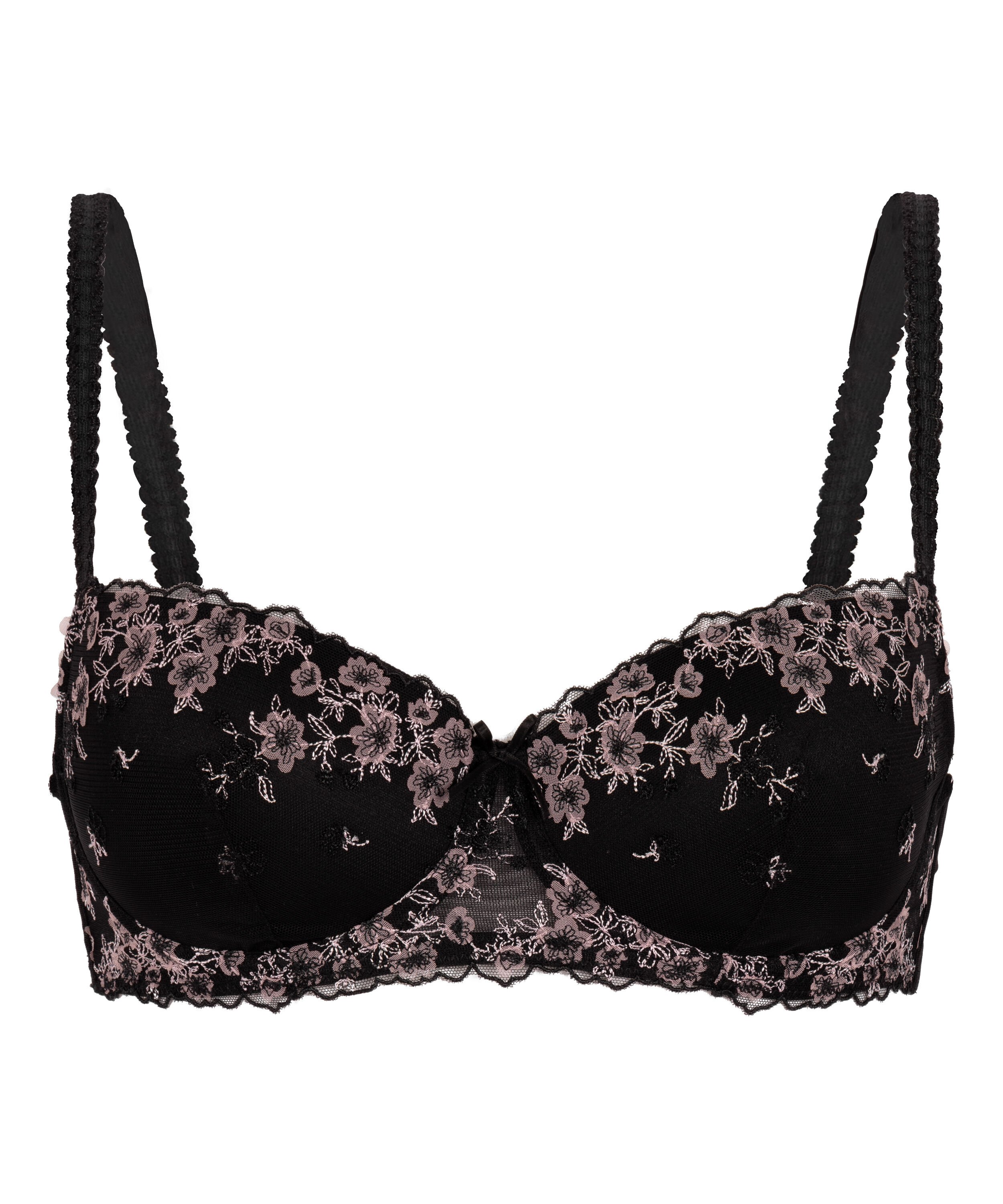 Soutien-gorge &agrave; armatures rembourr&eacute; Chloe, Noir