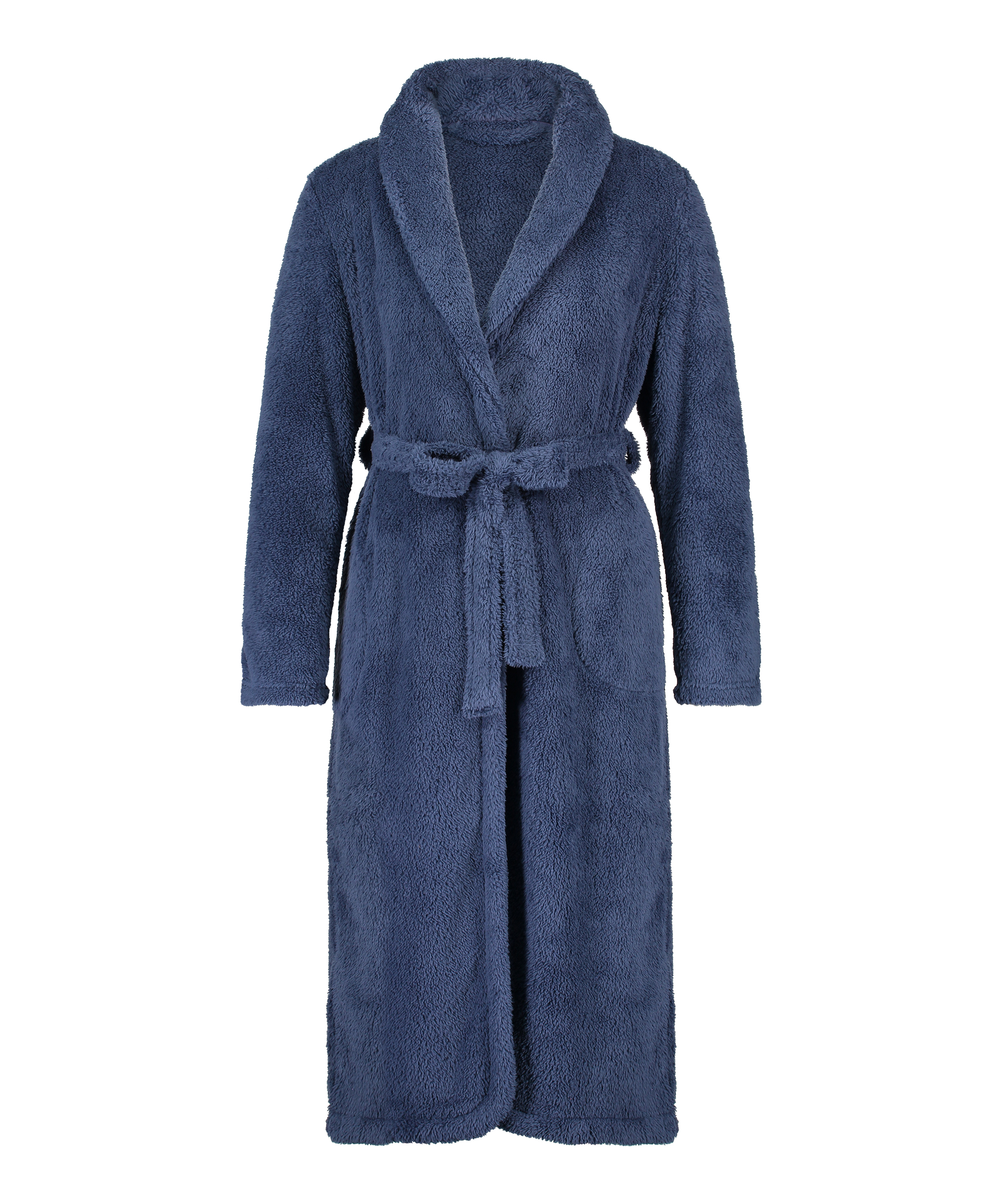 Peignoir Fleece, Bleu, main