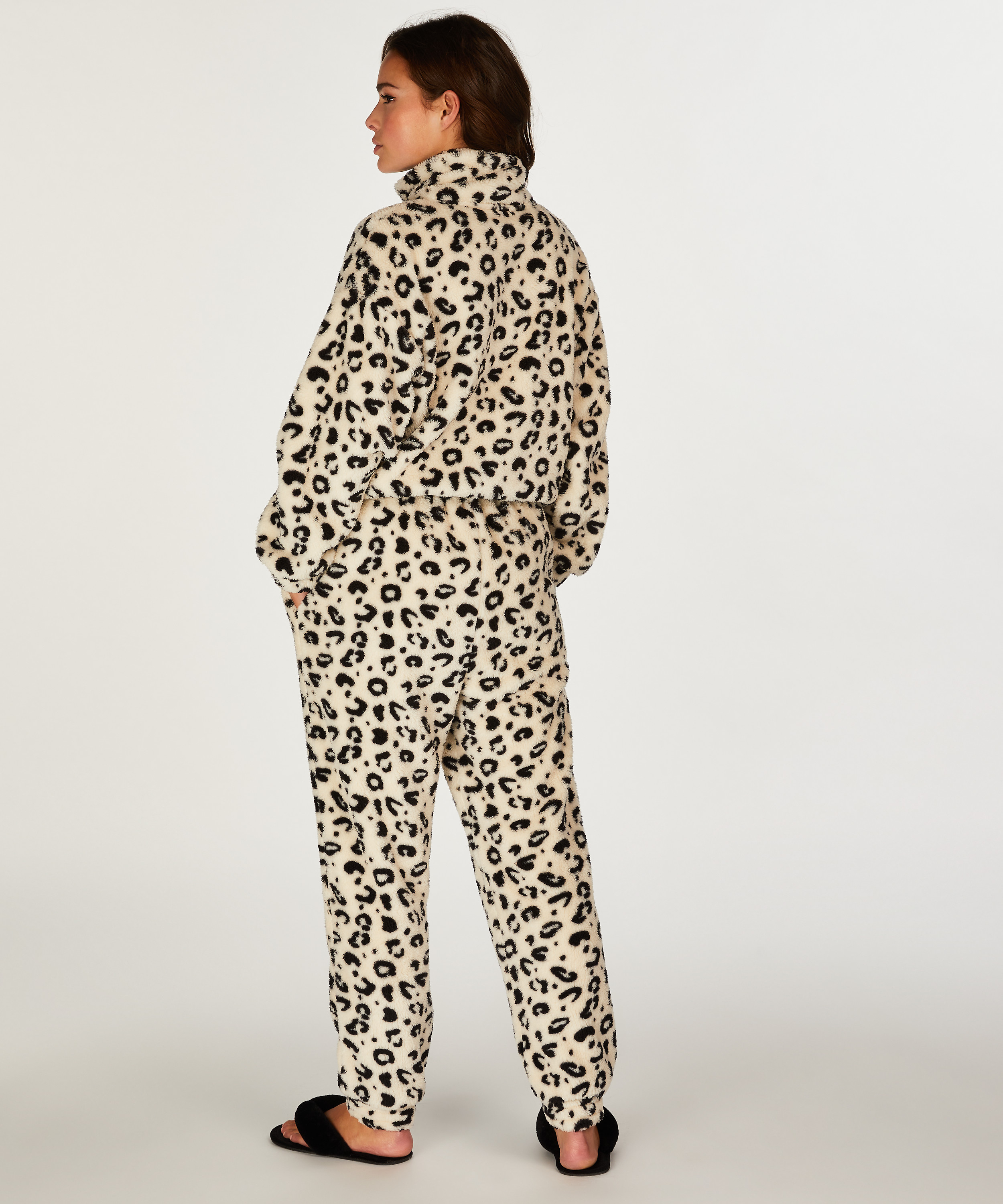 Pantalon de jogging polaire, Noir, main