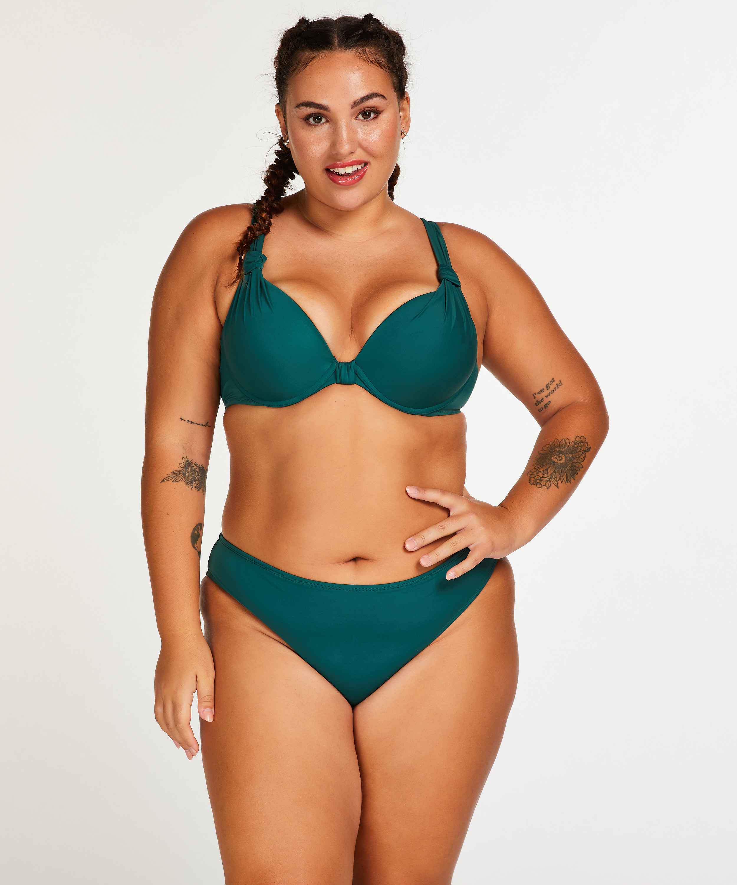 Haut de bikini push-up Luxe Taille A - E, Vert, main