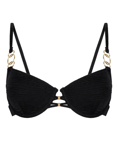Soutien-gorge de bikini rembourré Bahamas, Noir