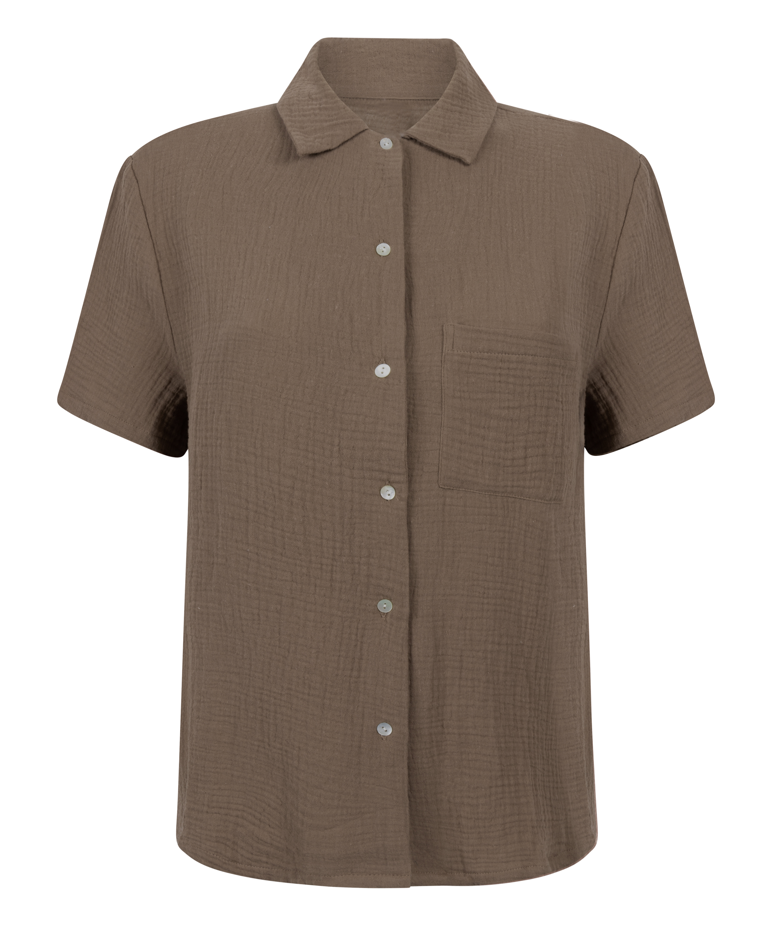 Veste en mousseline, Marron, main