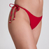 Bas de bikini string Luna, Rouge