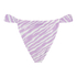 Bas de bikini échancré Zebra, Violet
