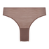 Slip brésilien invisible Stripe mesh, Marron