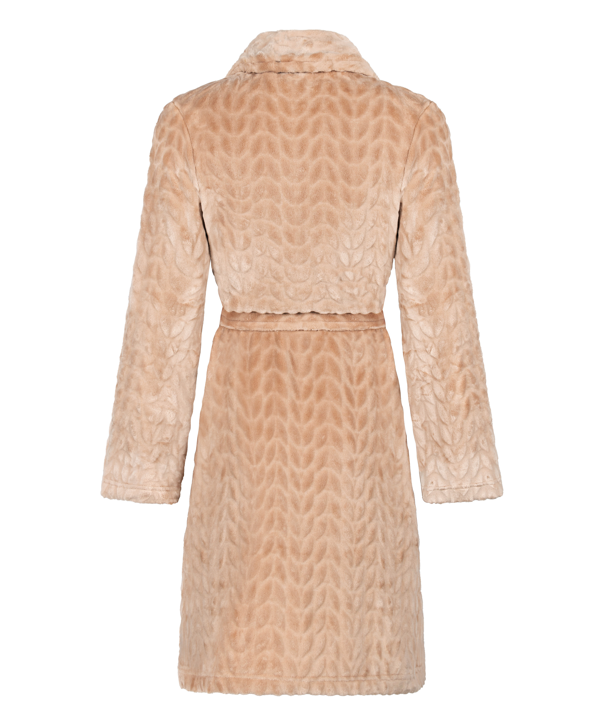 Robe de chambre courte en fleece, Beige, main