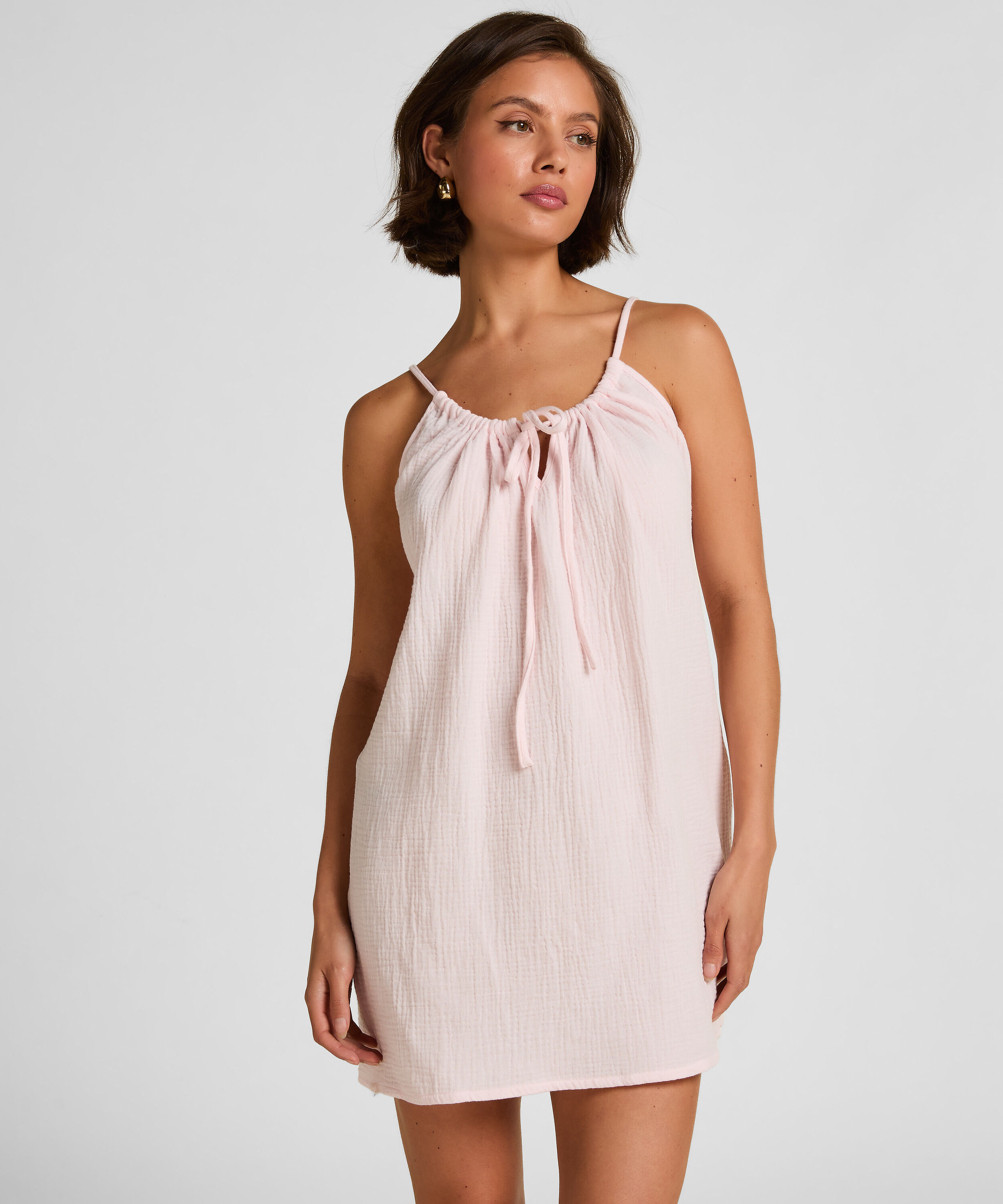 Nuisette en mousseline, Rose Nuisette en mousseline, Rose