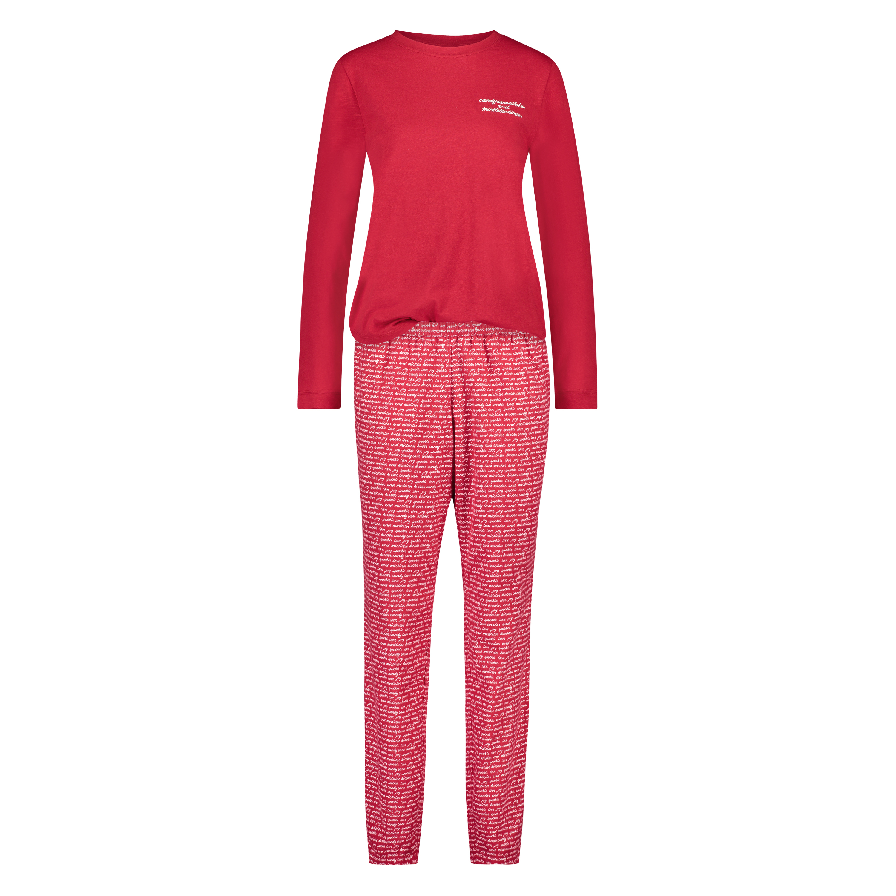 Coffret cadeau Pyjama long, Rouge, main