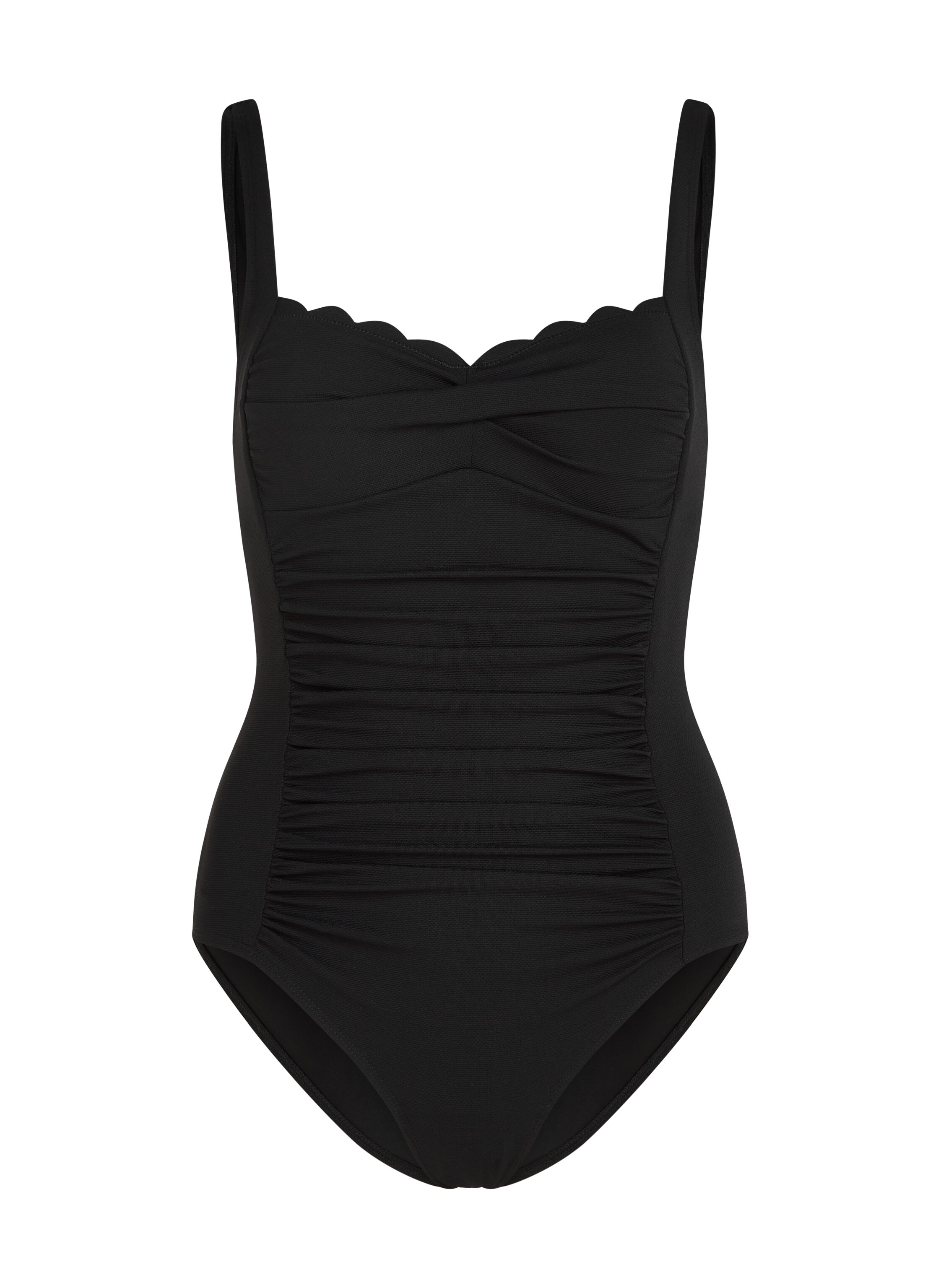 Maillot de bain Shaping Scallop, Noir Maillot de bain Shaping Scallop, Noir