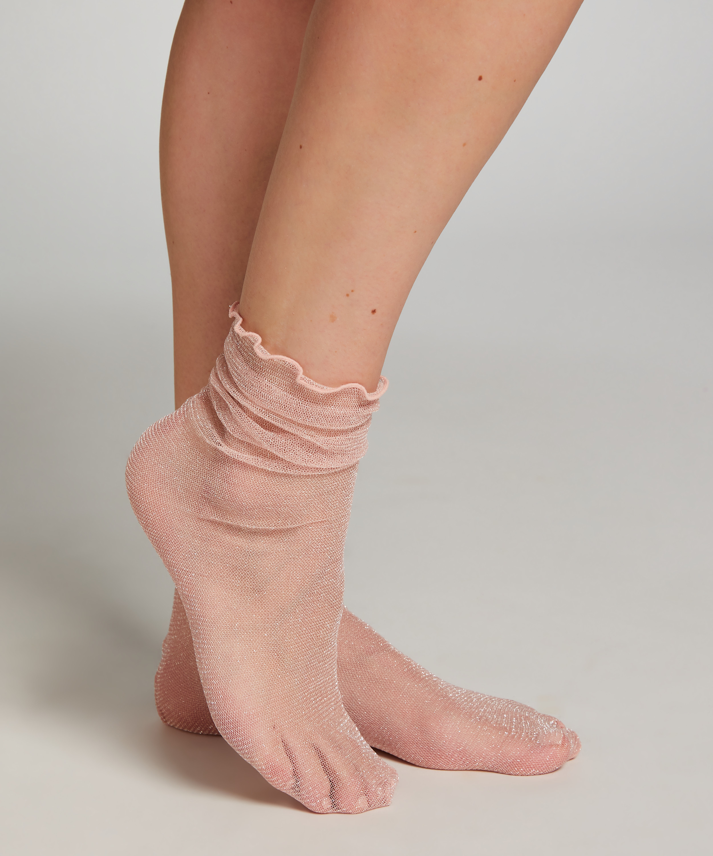 Chaussettes Glitter, Rose, main