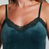Camisole velours Dentelle, Vert