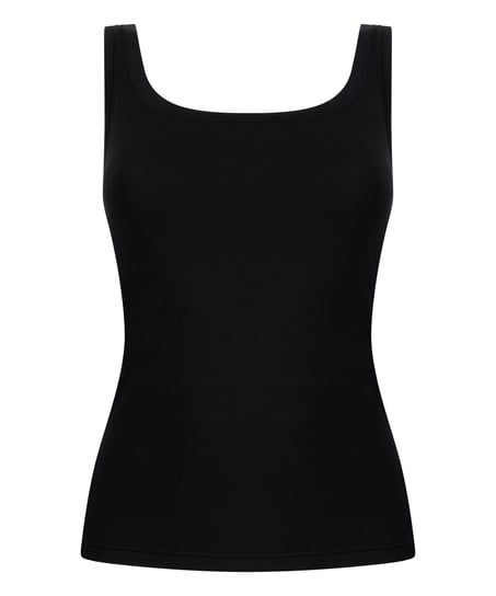 Débardeur en coton doux, Noir