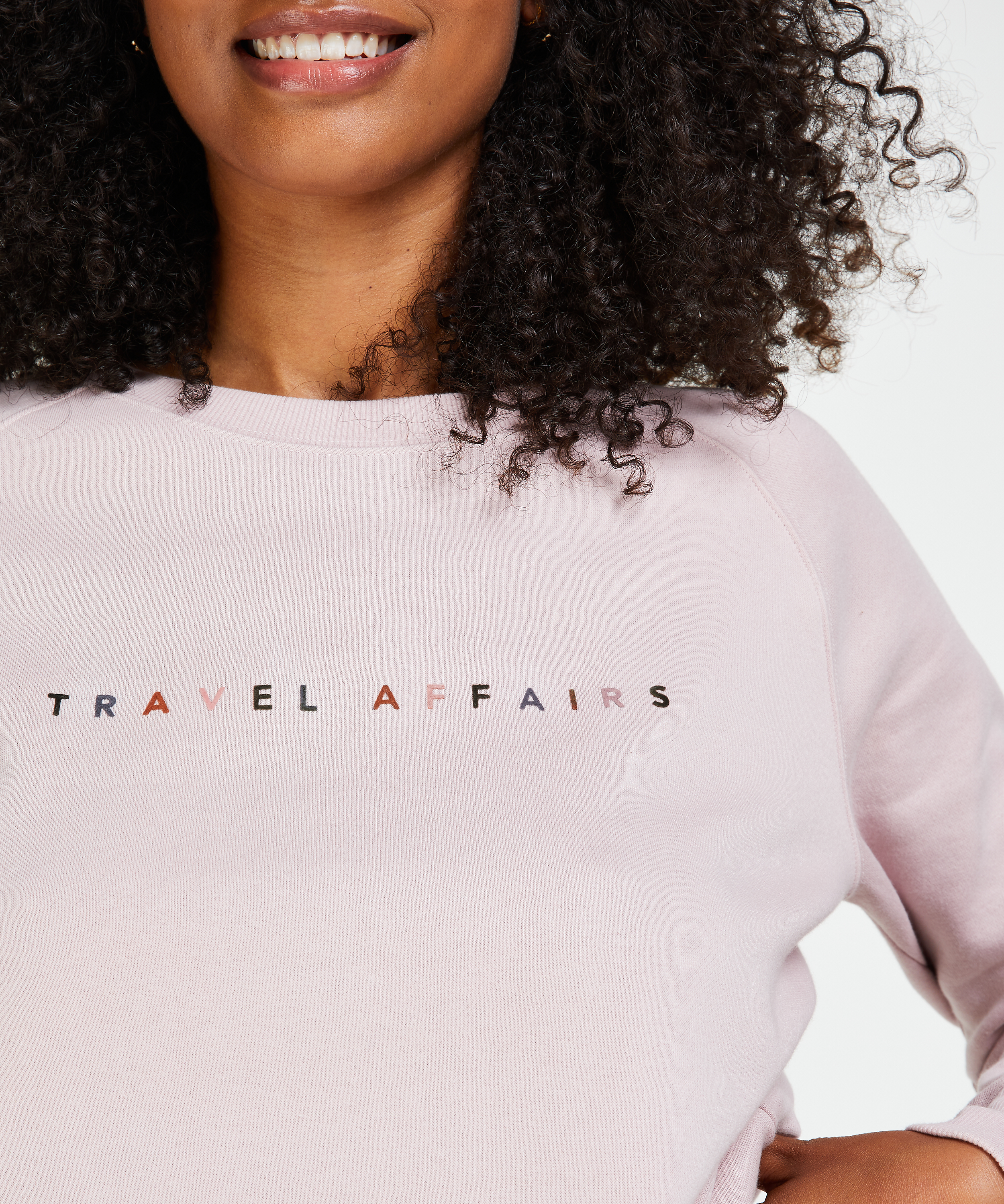 Sweat à manches longues, Violet, main