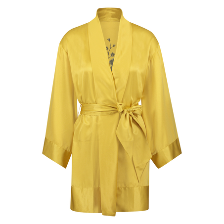Kimono Satin Flower, Jaune