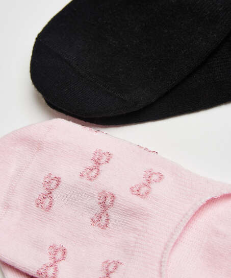 Lot de 2 paires de footies, Rose