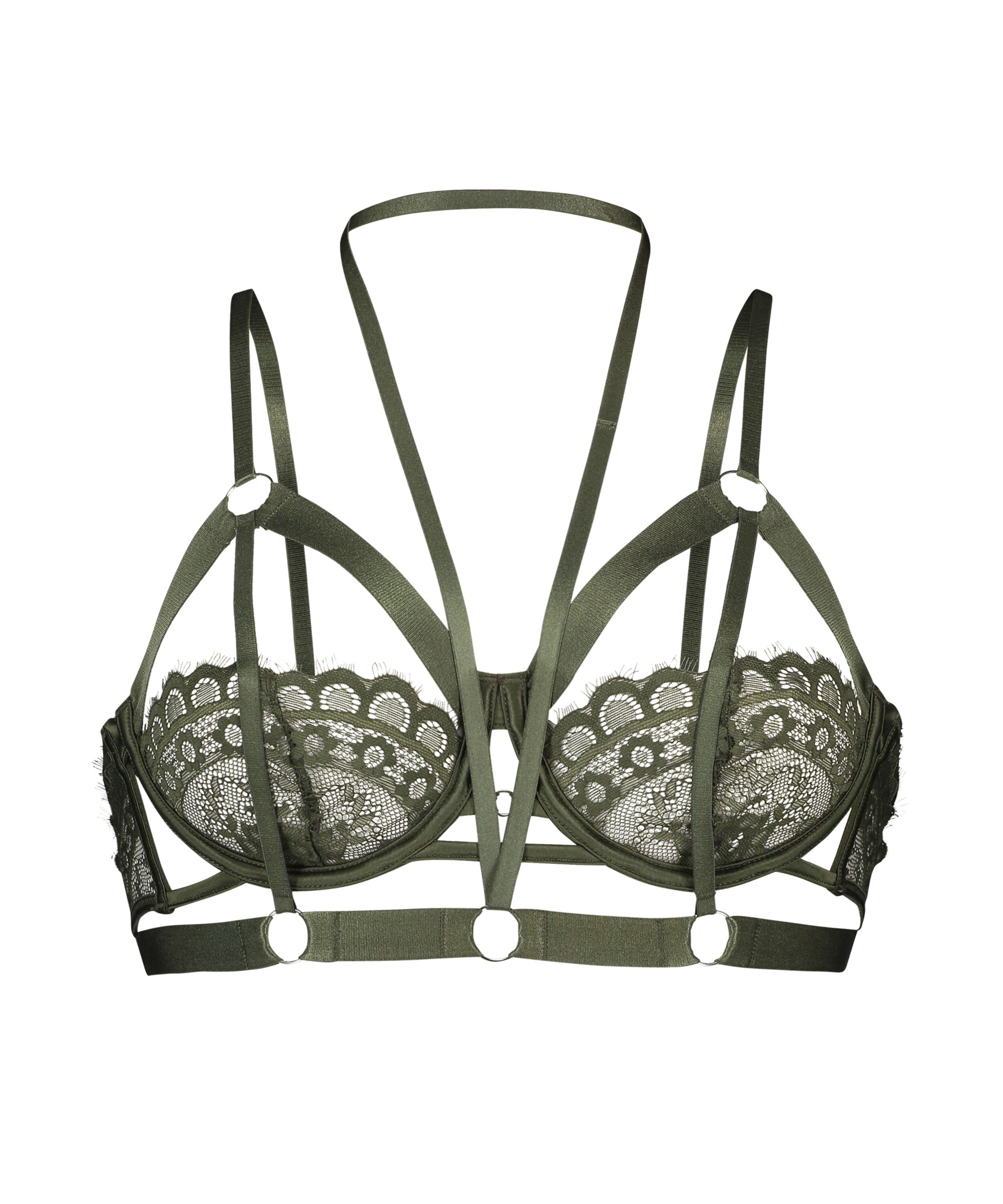 Soutien-gorge &agrave; armatures non-pr&eacute;form&eacute; Jacky, Vert, main