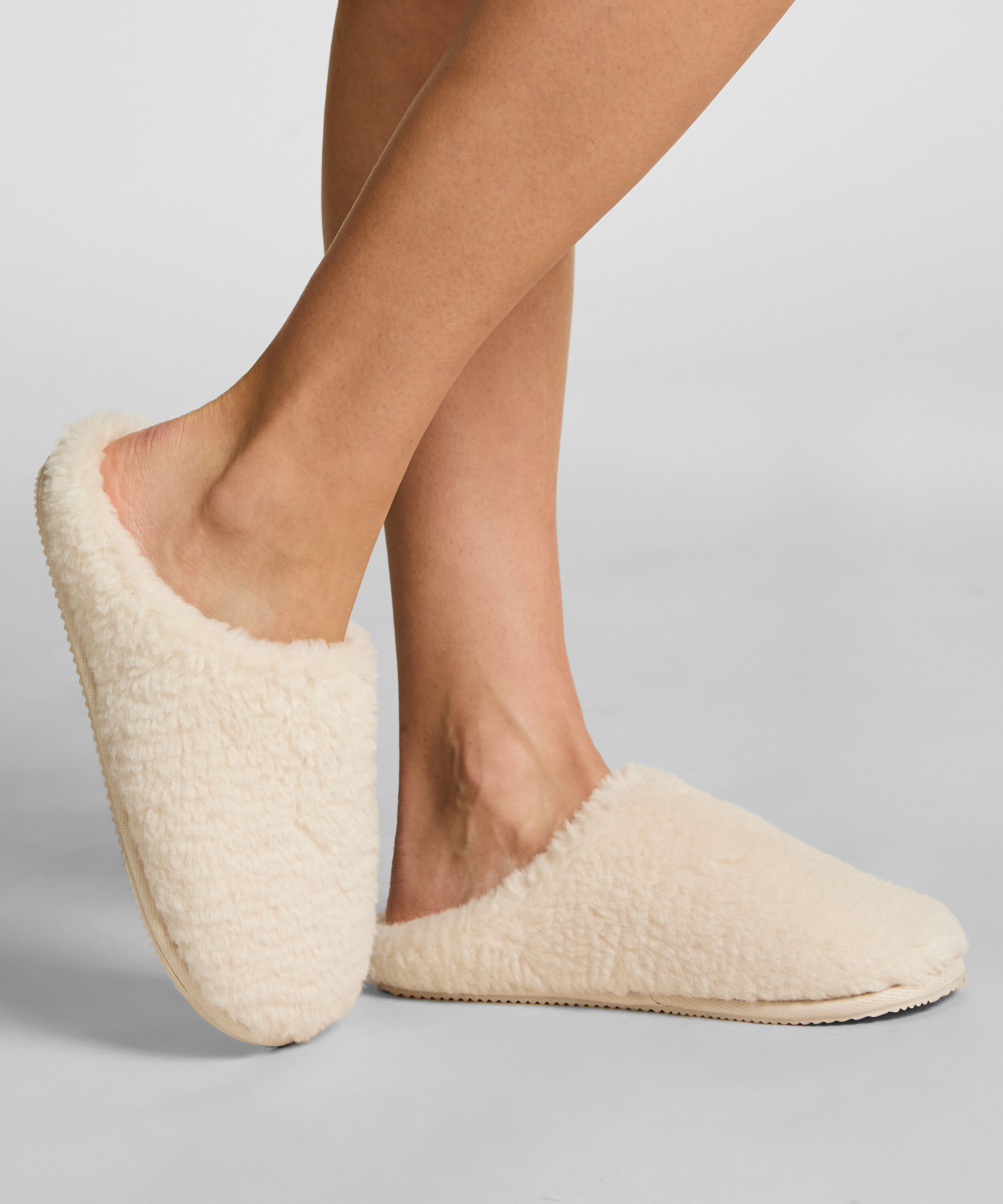 Pantoufles Lola, Blanc