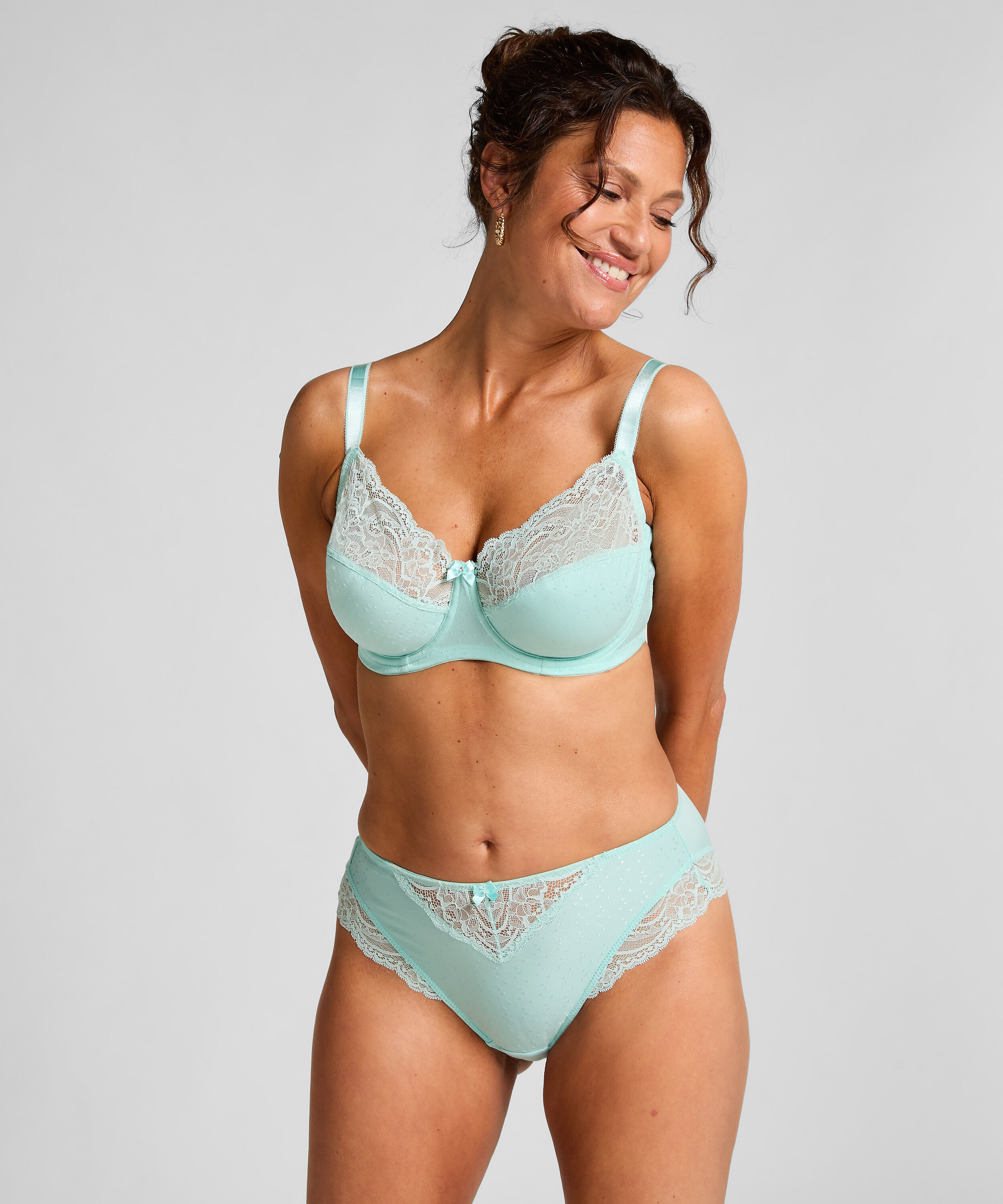 Slip taille haute Sophie, Bleu Slip taille haute Sophie, Bleu